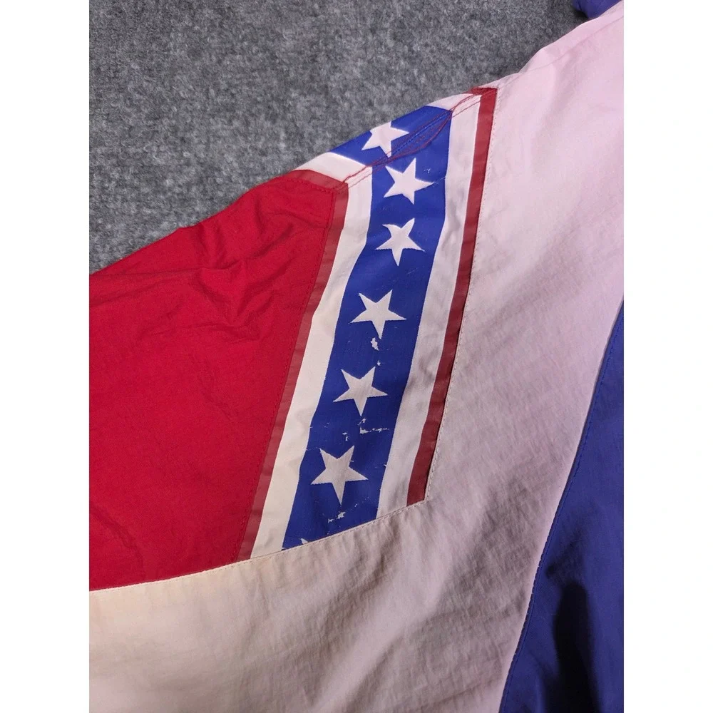 76ers Windbreaker Mens Medium Mitchell & Ness Philadelphia NBA Half Zip Jacket - Picture 4 of 14